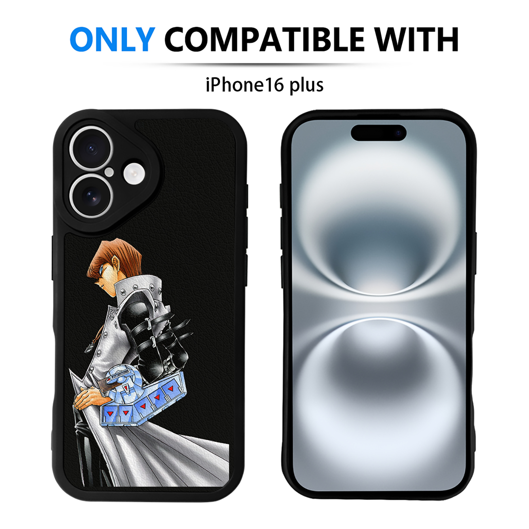 遊☆戯☆王 Yu-Gi-Oh! 【iPhone 16シリーズ対応】シリコンスマホケース（レザー調） 材質：シリコン